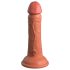 King Cock Elite 6 - ρεαλιστικό ομοίωμα με βεντούζα (15cm) - σκούρο