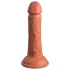 King Cock Elite 6 - ρεαλιστικό δονητής με βεντούζα 15cm - σκούρο