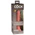 King Cock Elite 7 - ρεαλιστικό δονητής με βεντούζα (18cm) - φυσικό