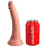 King Cock Elite 7 - ρεαλιστικό δονητής με βεντούζα (18cm) - φυσικό