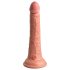 King Cock Elite 7 - ρεαλιστικό δονητής με βεντούζα (18cm) - φυσικό