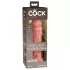 King Cock Elite 8 - ρεαλιστικό δονητής με βεντούζα 20cm - φυσικό χρώμα