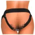 King Cock Elite Comfy - strap-on δονητής με ζώνη - σκούρο φυσικό χρώμα
