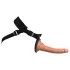 King Cock Elite Comfy - strap-on δονητής με ζώνη - σκούρο φυσικό χρώμα
