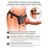 King Cock Elite Comfy - strap-on δονητής με ζώνη - σκούρο φυσικό χρώμα