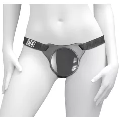   Body Dock OG - ζώνη για δονητή με βεντούζα (μαύρο)