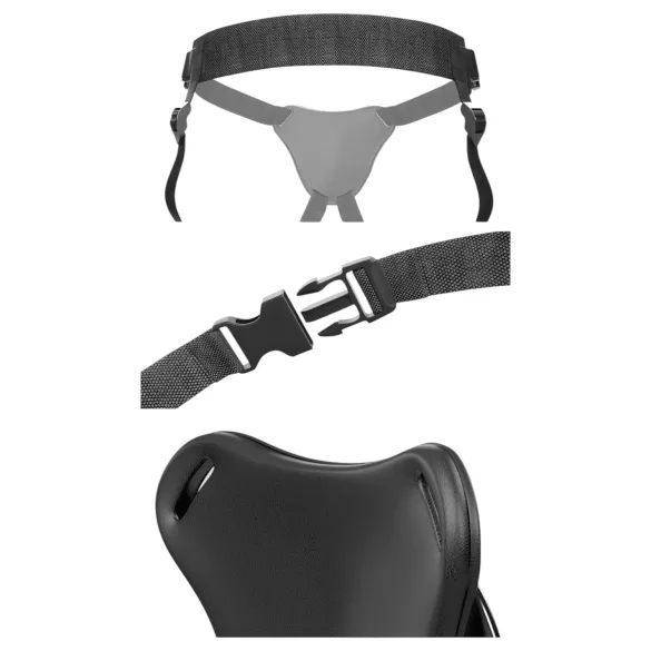 Body Dock OG - ζώνη για δονητή με βεντούζα (μαύρο)