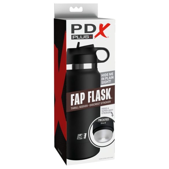 Fap Flask Thrill Seeker - ανδρικός αυνανιστής σε παγούρι - μαύρο