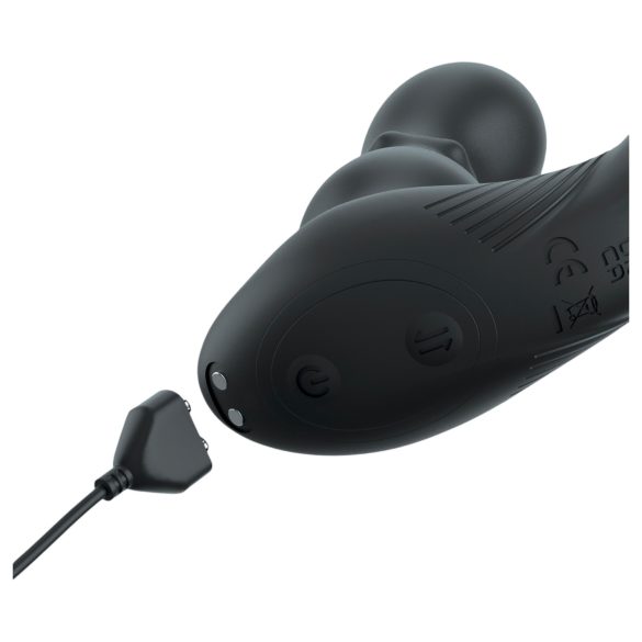 Anal Fantasy Ass-Gasm - περιστρεφόμενο πρωκτικό δονητής με δακτύλιο (μαύρο)