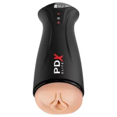   PDX Elite - ανδρικός masturbator με αναρρόφηση & δόνηση - μαύρο