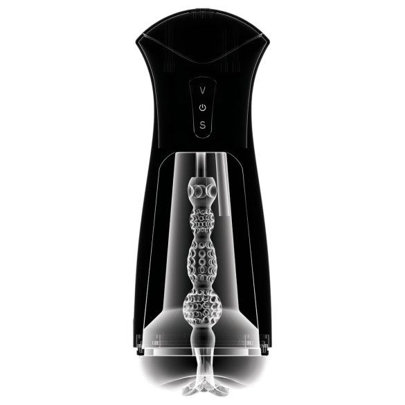 PDX Elite - ανδρικός masturbator με αναρρόφηση & δόνηση - μαύρο