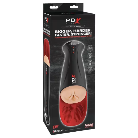 PDX Elite Fuck-O-Matic Pro XL αυτόματο δονούμενο ανδρικό μαστουρμπέιτορ - μαύρο