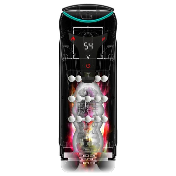 PDX Elite Moto-Bator Pro - ανδρικό αυτόματο masturbator με θερμαινόμενες μπάλες