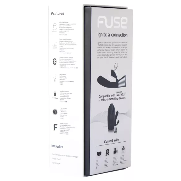 Fleshlight OhMiBod Kiiroo - δονητής με κλειτοριδικό βραχίονα, με έλεγχο μέσω εφαρμογής (μαύρο)