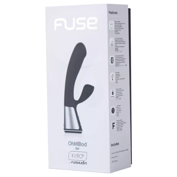 Fleshlight OhMiBod Kiiroo - δονητής με κλειτοριδικό βραχίονα, με έλεγχο μέσω εφαρμογής (μαύρο)