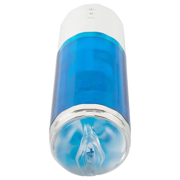 You2Toys - ανδρικό αυτόματο masturbator περιστροφής/ώθησης - μπλε/λευκό
