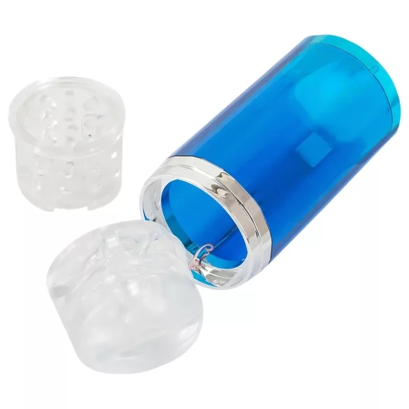 You2Toys - ανδρικό αυτόματο masturbator περιστροφής/ώθησης - μπλε/λευκό