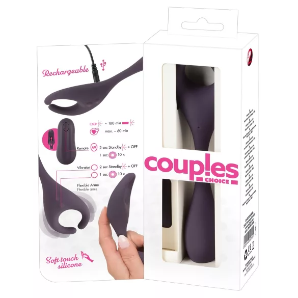 Couples Choice - δονητής ζευγαριών με 2 μοτέρ - ασύρματος επαναφορτιζόμενος