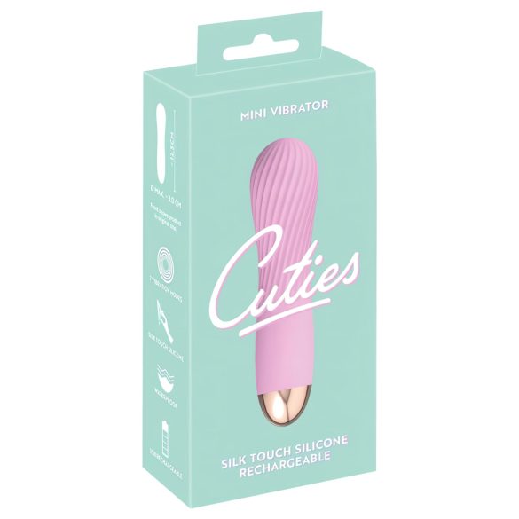 Cuties Mini - Επαναφορτιζόμενο, αδιάβροχο, σπειροειδές δονητής (ροζ)
