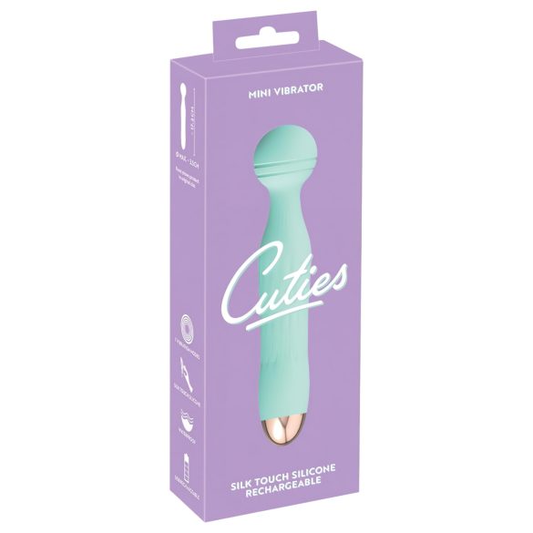 Cuties Mini Wand - επαναφορτιζόμενο, αδιάβροχο δονητής μασάζ (πράσινο)