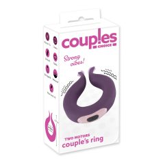   Couples Choice - δονητικό δαχτυλίδι πέους ζευγαριών - διπλό μοτέρ - μωβ