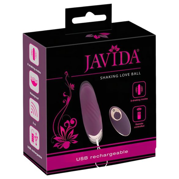 Javida Shaking Love - Ασύρματο Αυγό Δόνησης με Δόνηση (Μωβ)