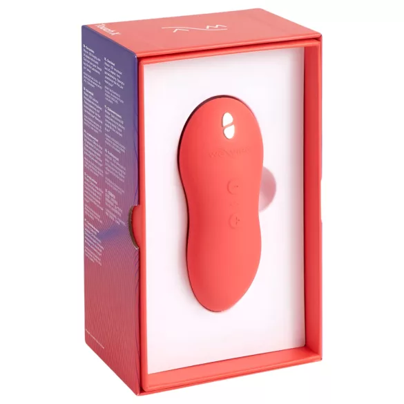 We-Vibe Touch X - επαναφορτιζόμενος, αδιάβροχος δονητής κλειτορίδας (κοραλί)