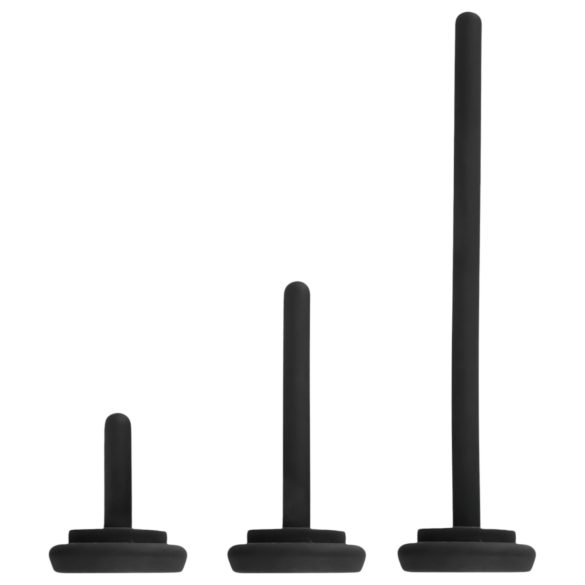 Rebel - δονητής πέους με διαστολέα ουρήθρας - μαύρο