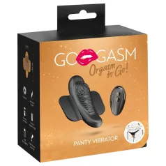   GoGasm Panty - δονητής κλειτορίδας με τηλεχειριστήριο επαναφορτιζόμενος μαύρο