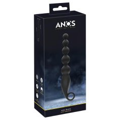   ANOS - πρωκτικές μπίλιες με δόνηση - μαύρο - anal beads vibrátor