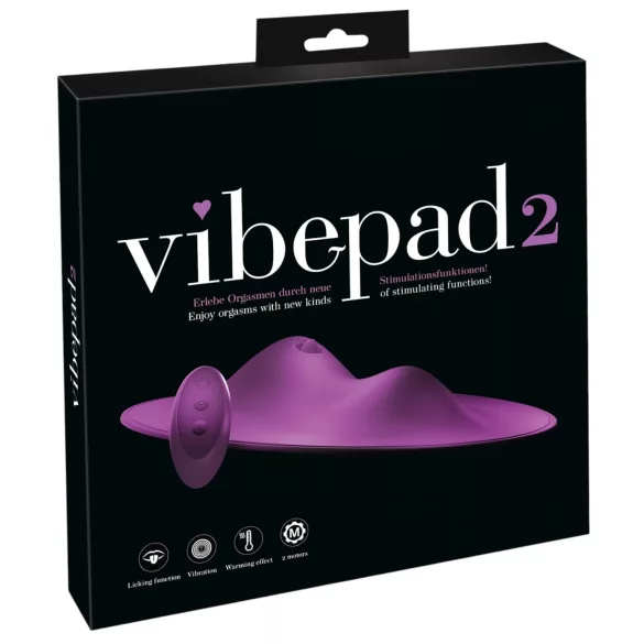 VibePad 2 - δονητής μαξιλαράκι γλειφομηχανή - μοβ