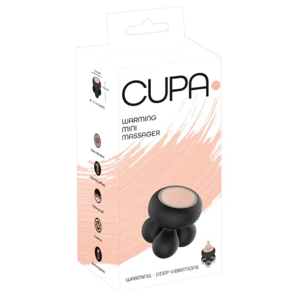 You2Toys CUPA Mini - θερμαντικό μασάζ δονητής (μαύρο)
