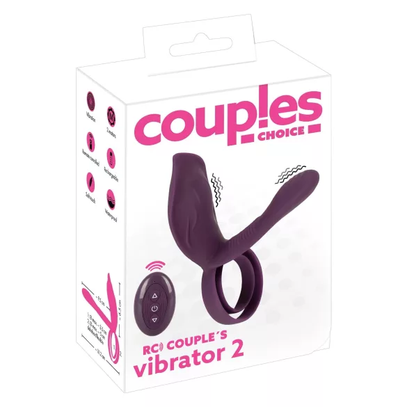 Couples Choice - δονητικό δαχτυλίδι πέους ασύρματο επαναφορτιζόμενο μοβ