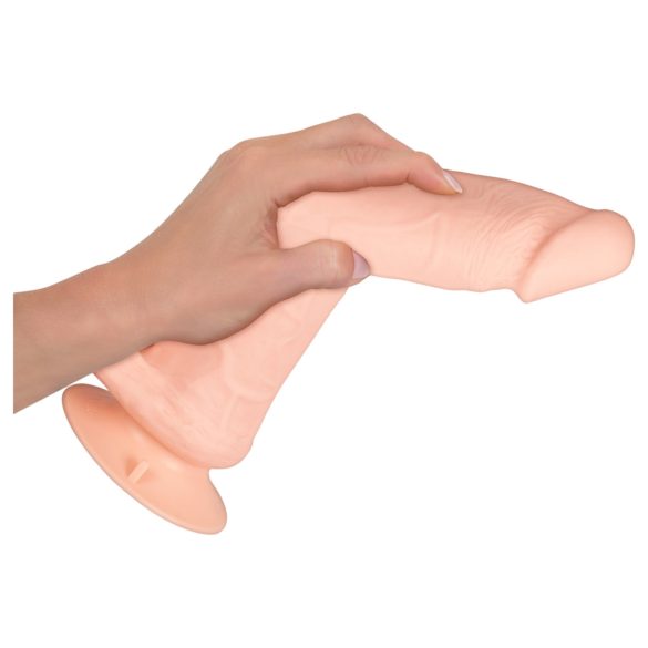 Nature Skin - δονητής με τηλεχειριστήριο - δερματίνη - μπεζ