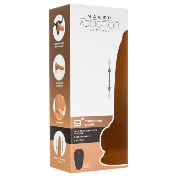 Naked Addiction Thrusting Δονητής 23εκ - Σκούρο Αίσθημα