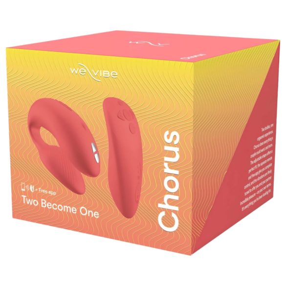 We-Vibe Chorus - δονητής ζευγαριού με Bluetooth - επαναφορτιζόμενος - πορτοκαλί