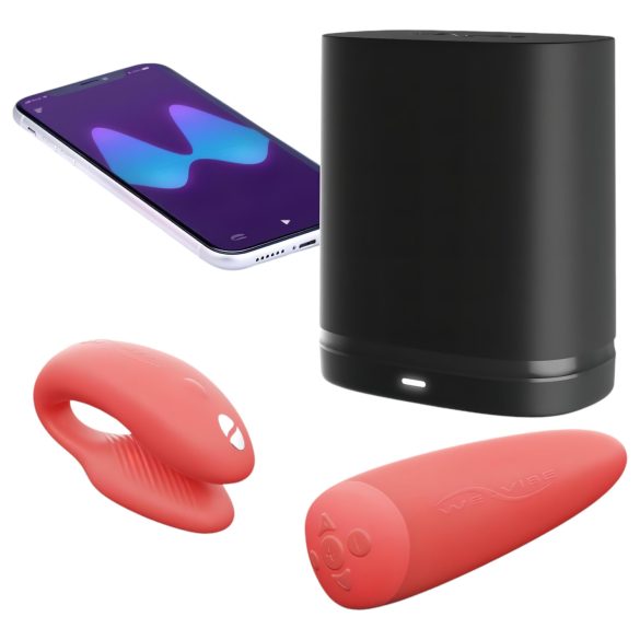 We-Vibe Chorus - δονητής ζευγαριού με Bluetooth - επαναφορτιζόμενος - πορτοκαλί