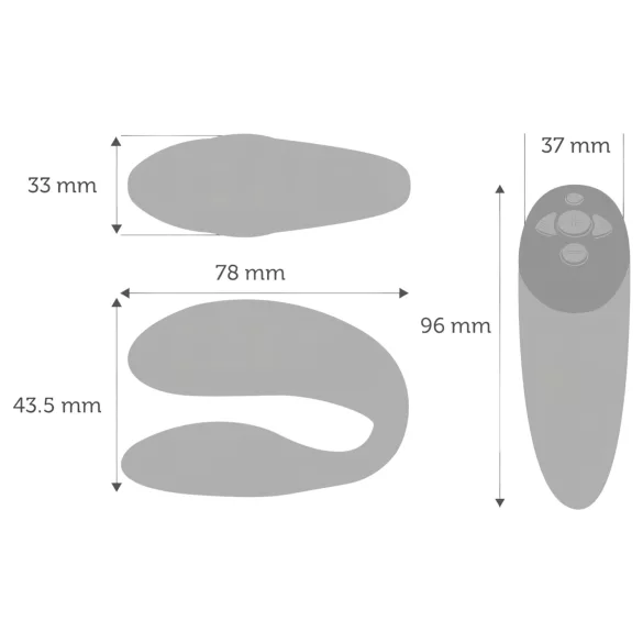 We-Vibe Chorus - Δονητής ζευγαριού με έλεγχο μέσω εφαρμογής (πορτοκαλί)