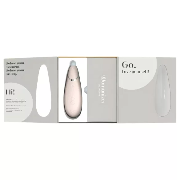 Womanizer Premium 2 - διεγερτής κλειτορίδας με κύματα αέρα - λευκό