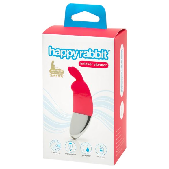 HappyRabbit Δονητής με Επαναφορτιζόμενη Κλειτορίδα (κόκκινος)
