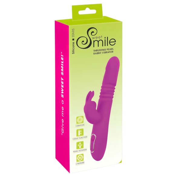 SMILE Rabbit - Ροζ Βιμυλιστής Δονητής με Λειτουργίες Περιστροφής & Ώθησης