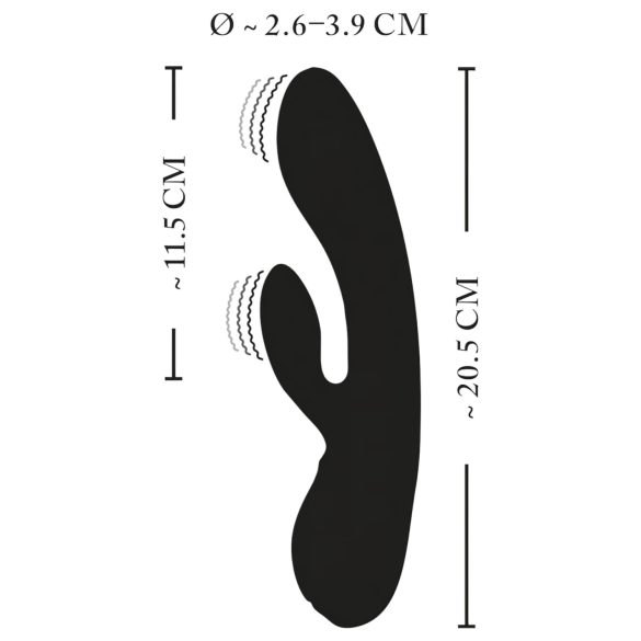XOUXOU - δονητής με βραχίονα για κλειτορίδα - επαναφορτιζόμενος - μαύρος