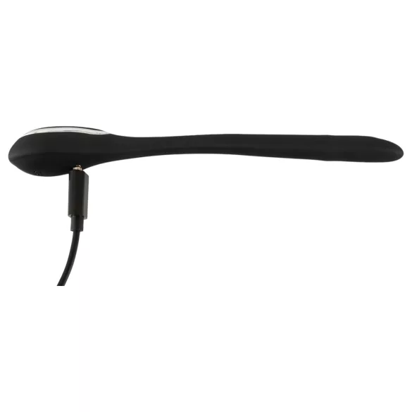 Penis Plug - διαστολέας πέους με δόνηση USB - 1cm - μαύρο