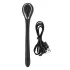 Penis Plug - διαστολέας πέους με δόνηση USB - 1cm - μαύρο