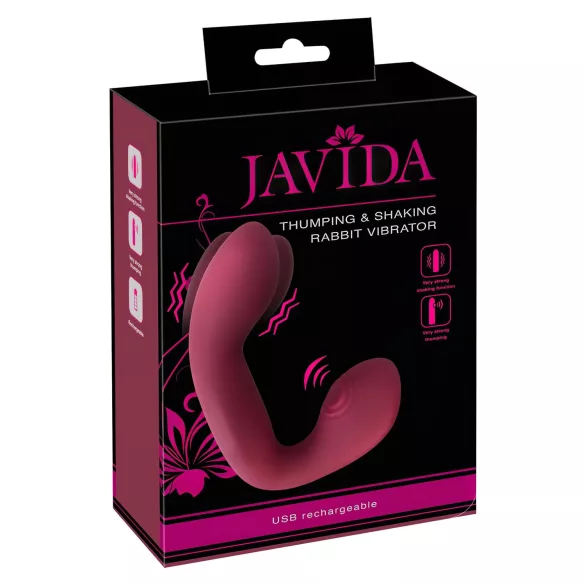 Javida Thumping - παλλόμενος δονητής για G-σημείο & κλειτορίδα (κόκκινος)