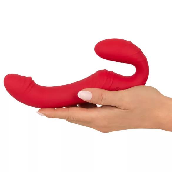 You2Toys - διπλός strapless δονητής με τηλεχειριστήριο - κόκκινο