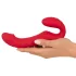 You2Toys - διπλός strapless δονητής με τηλεχειριστήριο - κόκκινο
