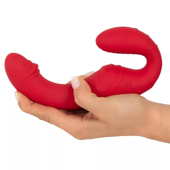 You2Toys - διπλός strapless δονητής με τηλεχειριστήριο - κόκκινο