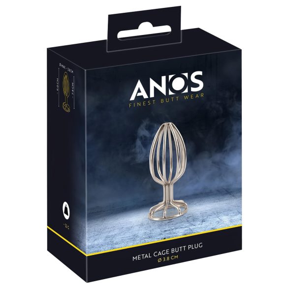 ANOS Metal 3,8cm - μεταλλικό αναλ βύσμα (ασημί)