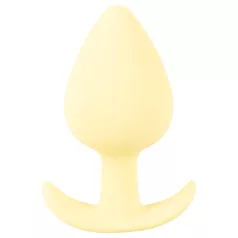  Cuties Mini Butt Plug - σιλικονούχο πρωκτικό βύσμα (κίτρινο, 3,1 cm)